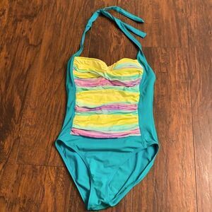 La Blanca one piece swimming suit size 8 GUC
